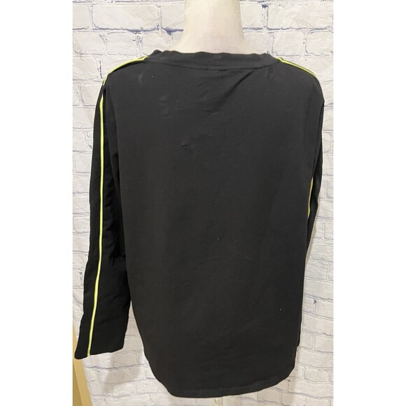 TALK OF THE WALK Sequin And Rhinestone Cheers Long Sleeve Top Size Large - Picture 5 of 9